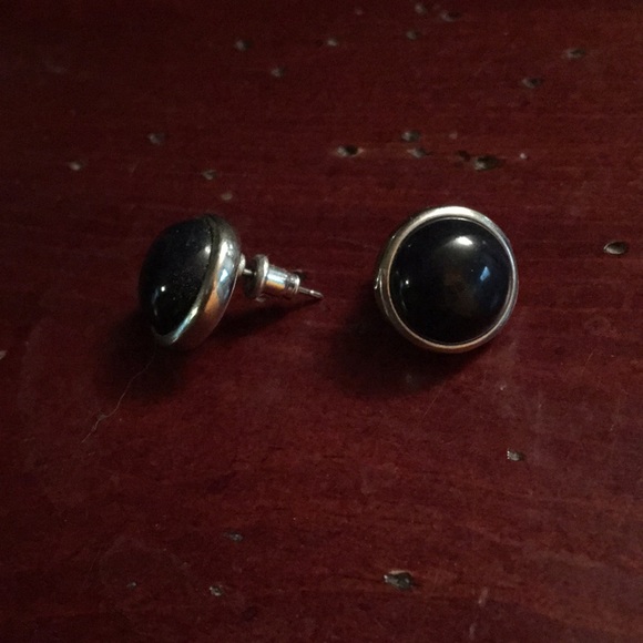 Ann Taylor Loft blue stud earrings. - Picture 2 of 2